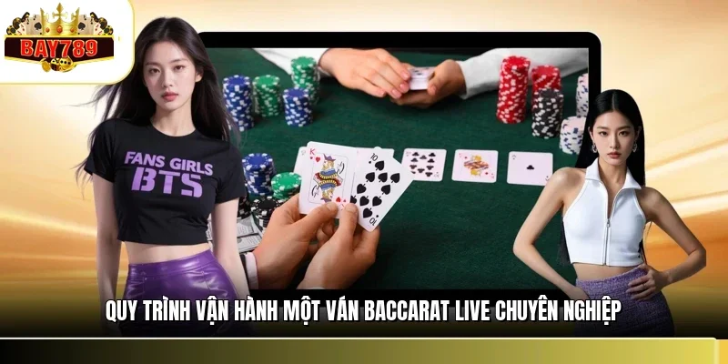 Quy trình vận hành một ván baccarat live chuyên nghiệp
