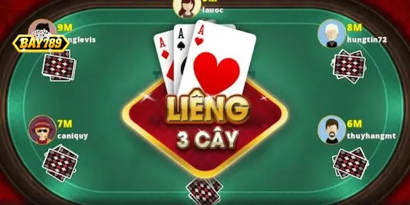 Giao diện sảnh cược bài cào ba cây trực tuyến tại cổng game Bay789